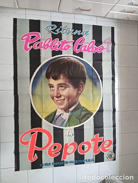 Cine: EPX 0538 MI TIO JACINTO PABLITO CALVO LADISLAO VAJDA POSTER ORIGINAL ITALIANO 140X200