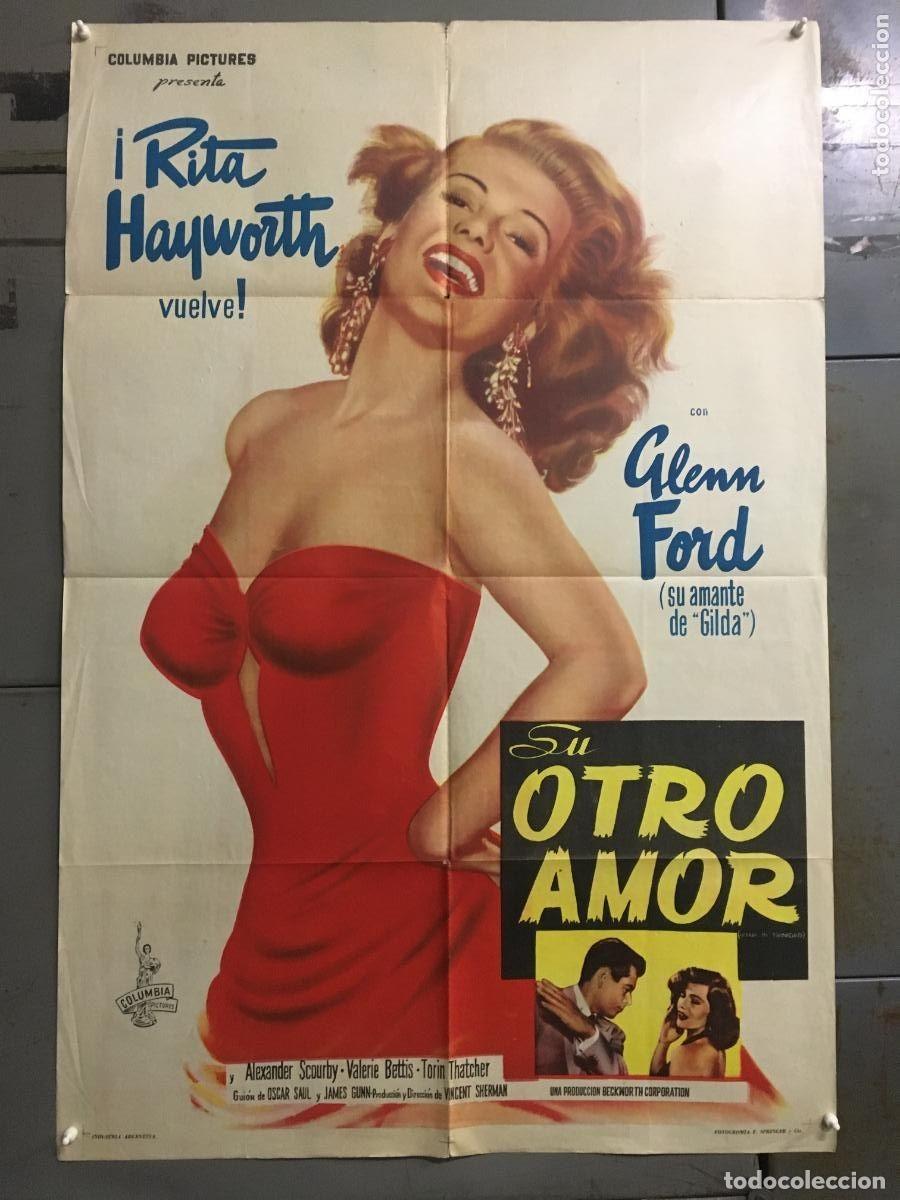 Cinema: PJE 0702 LA DAMA DE TRINIDAD SEXY RITA HAYWORTH GLENN FORD POSTER ORIG ARGENTINO 75X110