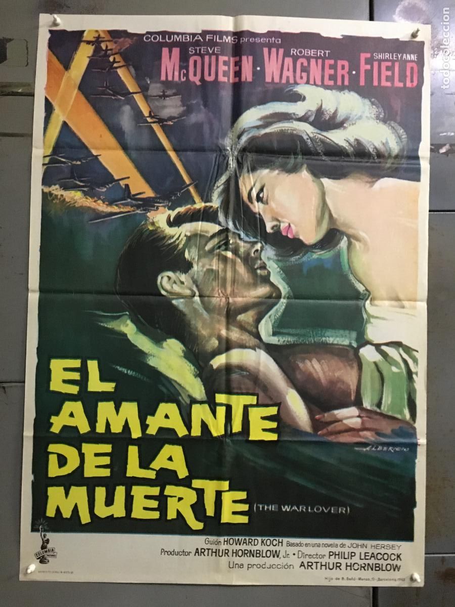 Cinema: AFO23 EL AMANTE DE LA MUERTE STEVE MCQUEEN SHIRLEY ANNE FIELD POSTER ORIGINAL 70X100 ESTRENO