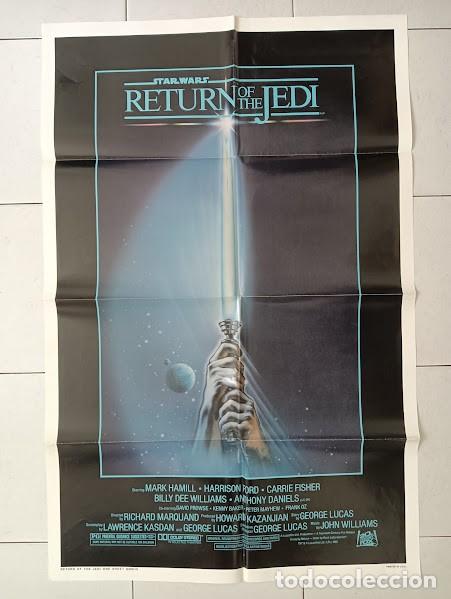 Cin&eacute;ma: PJE 0708 EL RETORNO DEL JEDI Star Wars La Guerra De Las Galaxias POSTER ORIG 70X105 USA ESPADA LASER