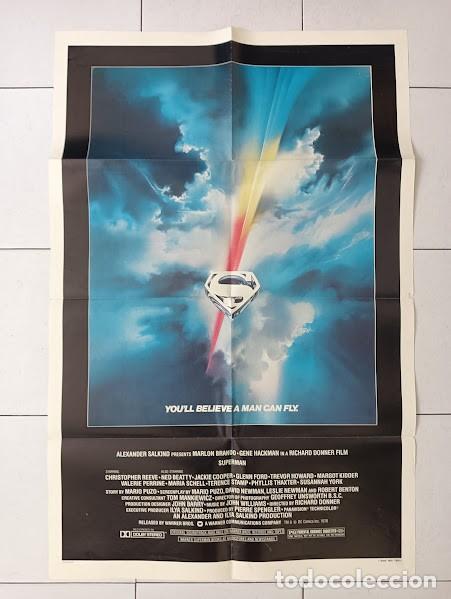 Kino: PJE 0710 SUPERMAN EL FILM CHRISTOPHER REEVE BOB PEAK POSTER ORIGINAL 70X105 USA