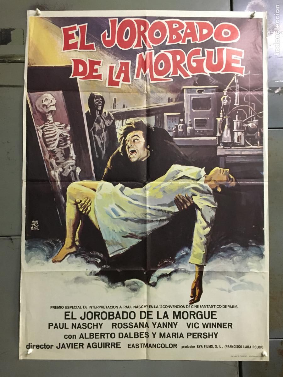 Cin&eacute;ma: AFO28 EL JOROBADO DE LA MORGUE PAUL NASCHY POSTER ORIGINAL 70X100 ESTRENO