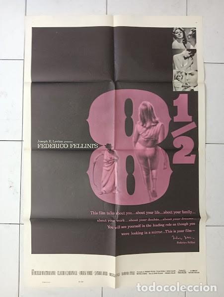 Cinema: PJE 0711 FELLINI 8 1/2 OCHO Y MEDIO FEDERICO FELLINI POSTER ORIGINAL 70X105 USA