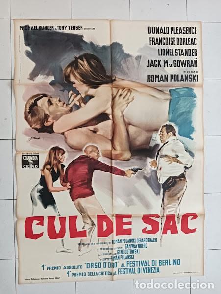 Cinema: PJE 0620 CUL DE SAC ROMAN POLANSKI FRAN&Ccedil;OISE DORLEAC POSTER ORIGINAL ITALIANO 100X140