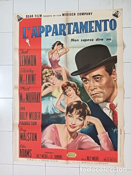Cinema: PJE 0625 EL APARTAMENTO JACK LEMMON SHIRLEY MACLAINE BILLY WILDER POSTER ORIGINAL ITALIANO 100X140