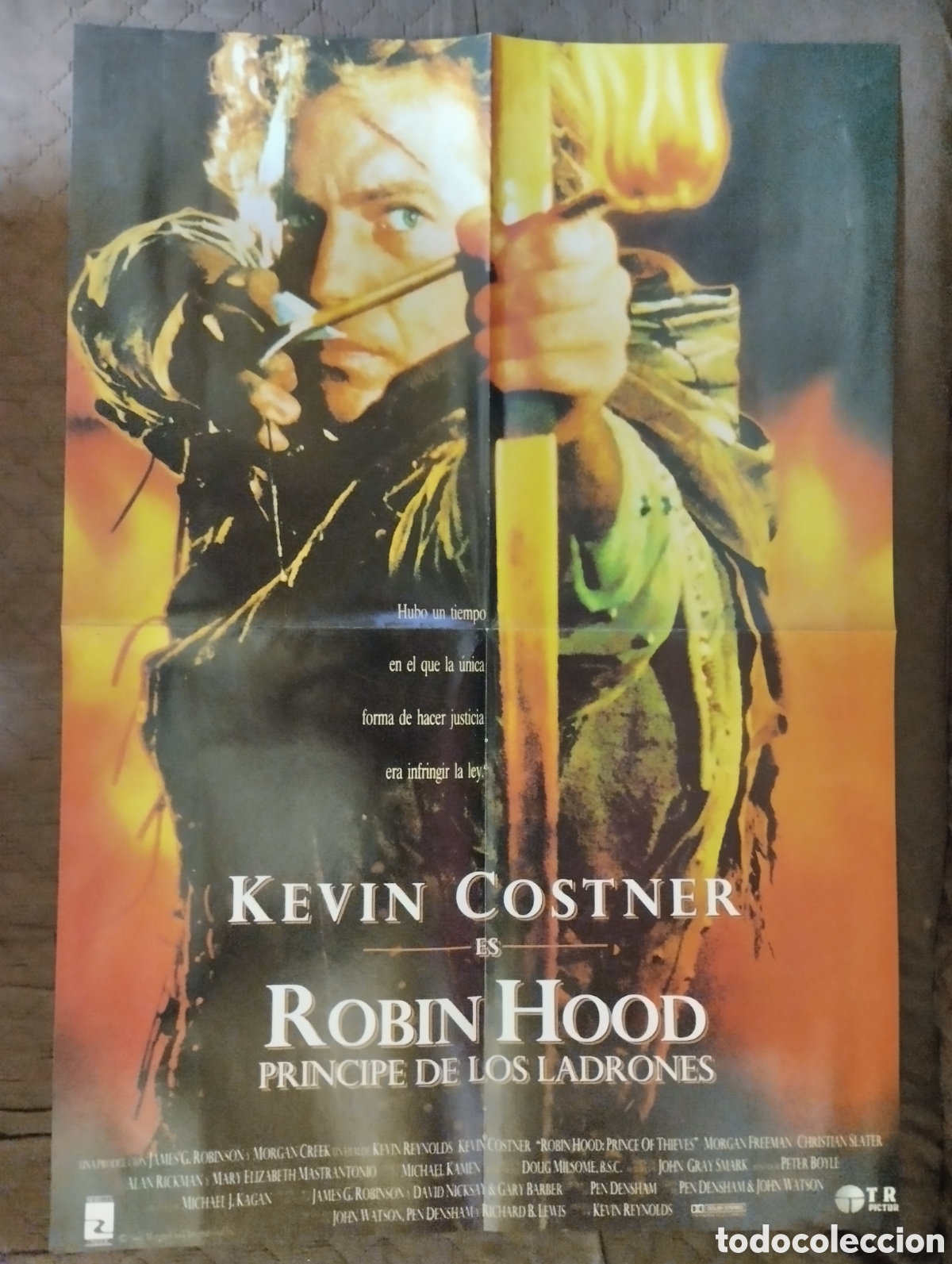Cine: Poster de la pelicula Robin Hood principe de los ladrones.