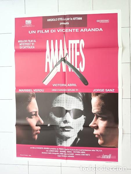 Cinema: EPX 0628 AMANTES VICTORIA ABRIL JORGE SANZ MARIBEL VERDU ARANDA POSTER ORIGINAL ITALIANO 100X140