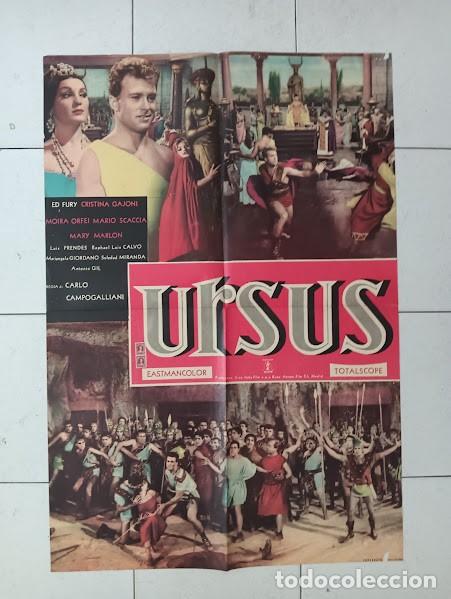 Cinema: EPX 0632 URSUS ED FURY PEPLUM MARIA LUISA MERLO LUIS PRENDES POSTER ORIGINAL ITALIANO 68X94