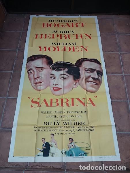 Cin&eacute;ma: PJE 0712 SABRINA AUDREY HEPBURN BOGART HOLDEN BILLY WILDER POSTER ORIGINAL 3 hojas USA 105X210