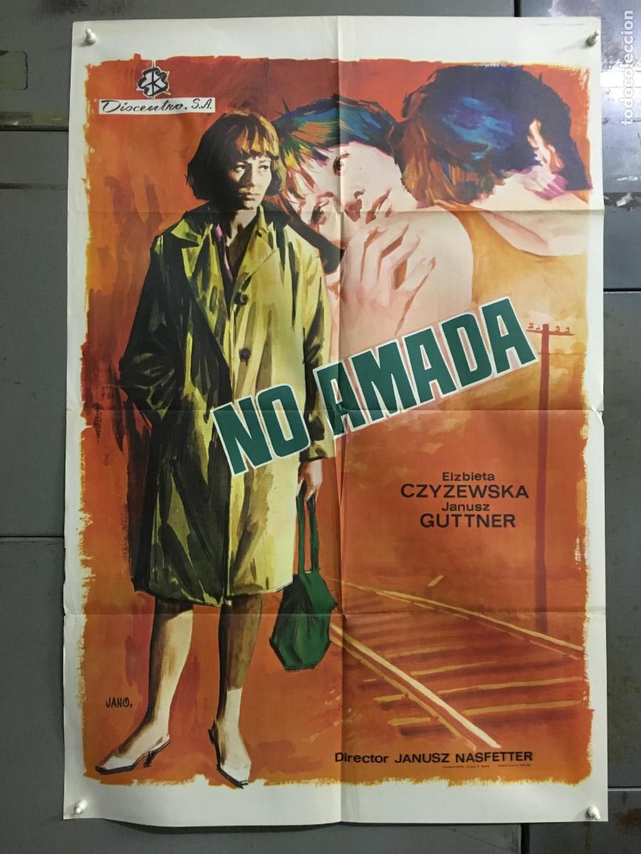 Cinema: AFO63 NO AMADA JANUSZ NASFETTER CINE POLACO POSTER ORIGINAL 70X100 ESTRENO