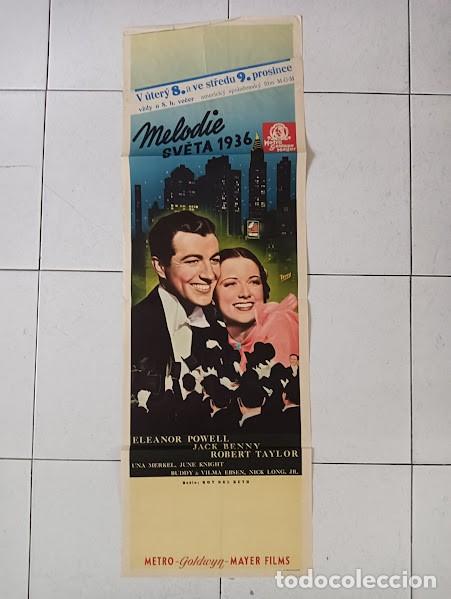 Kino: PJE 0272 LA MELODIA DE BROADWAY 1936 ELEANOR POWELL ROBERT TAYLOR POSTER ORIG 31X90 CHECO
