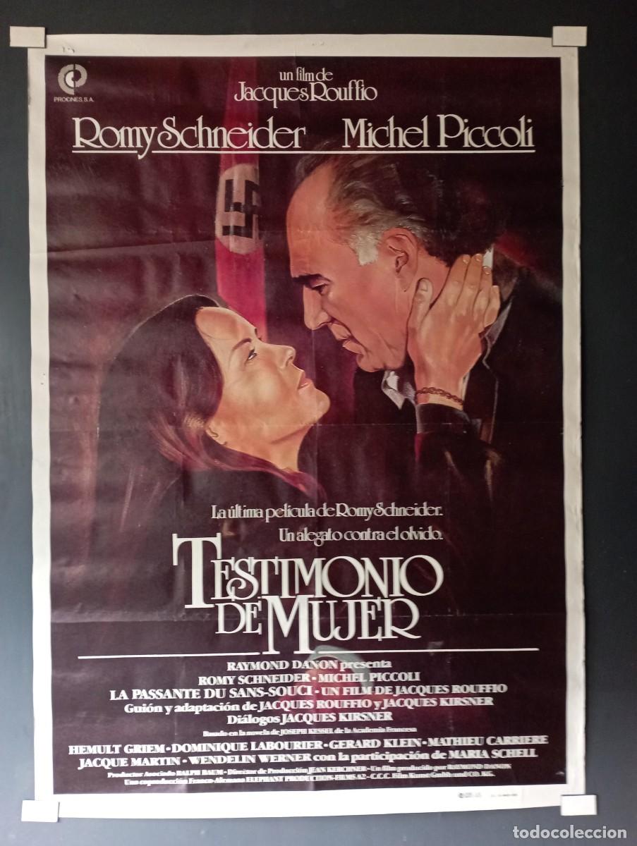 Cin&eacute;ma: Testimonio de mujer, cartel de cine (III Reich Hitler- Nazi- Alemania) WWII de 1984