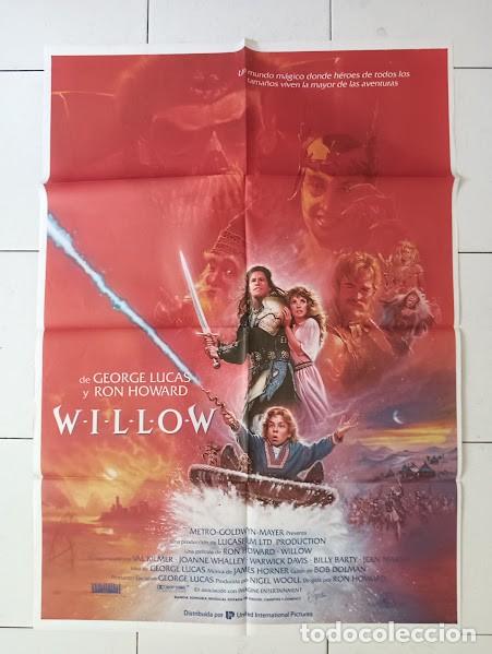 Cine: VKD 2556 WILLOW VAL KILMER WARWICK DAVIS RON HOWARD GEORGE LUCAS POSTER ORIGINAL 70X100 ESTRENO
