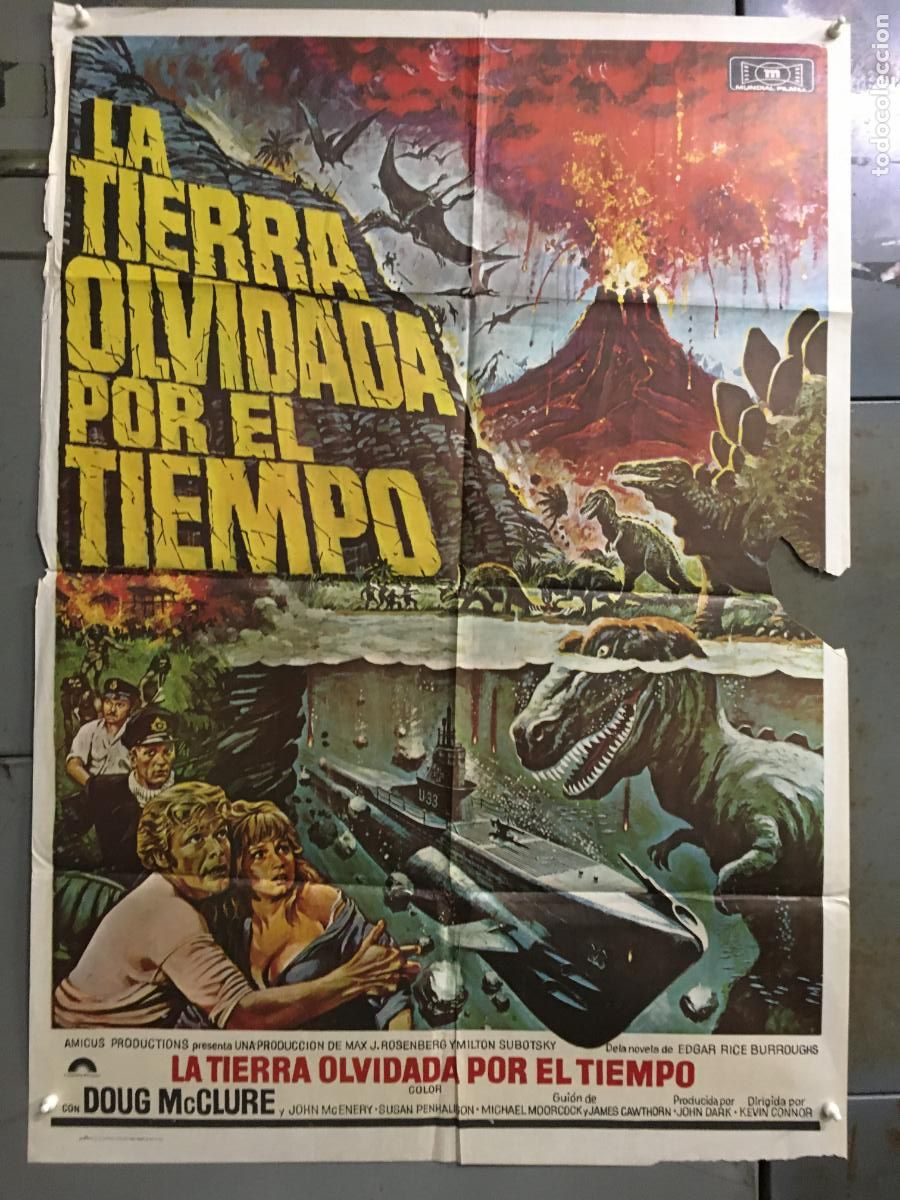 Cin&eacute;ma: ODC C582 LA TIERRA OLVIDADA POR EL TIEMPO DOUG MCCLURE AMICUS POSTER ORIGINAL 70X100 ESTRENO