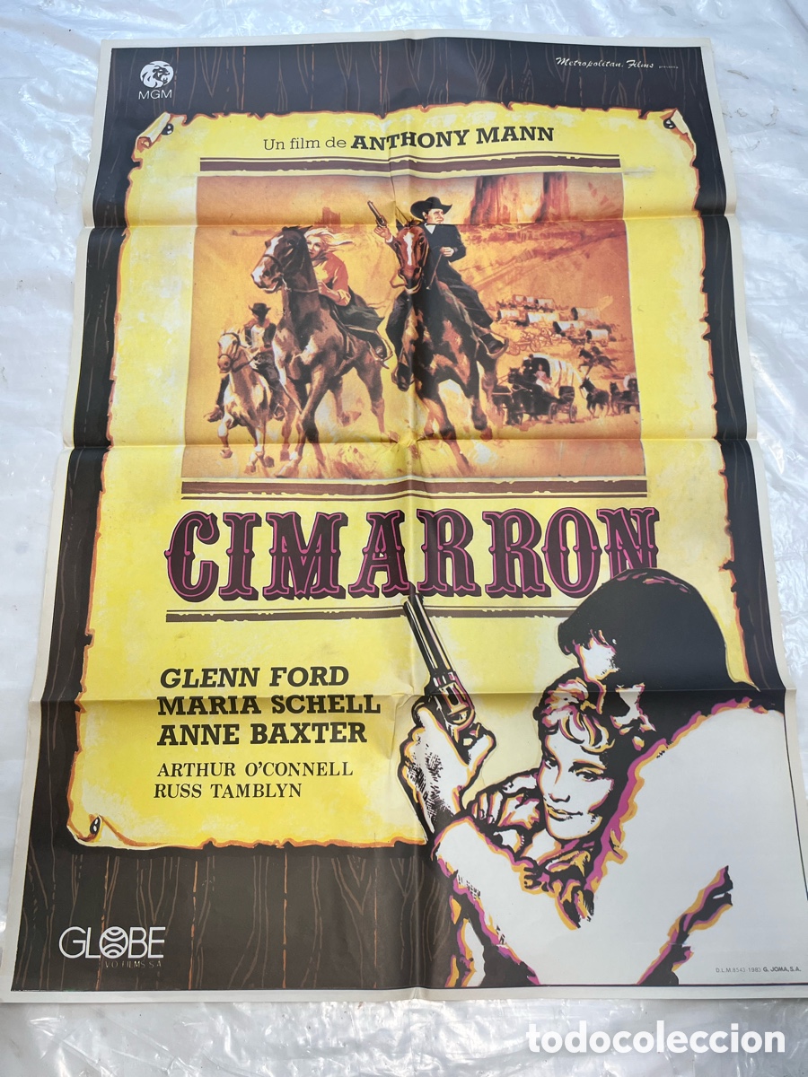 Cine: CIMARRON cartel de la pel&iacute;cula 1983. CC003