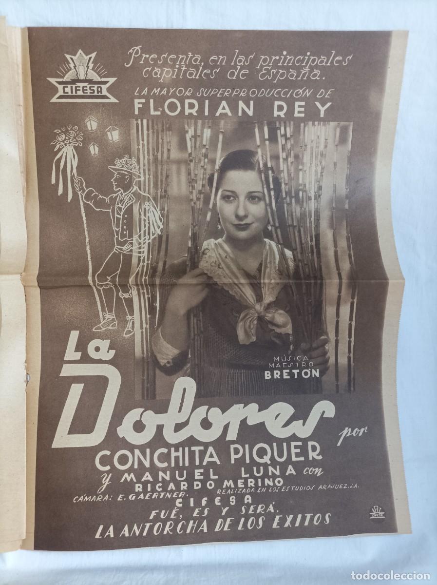Kino: LA DOLORES. CONCHITA PIQUER. FLORIAN REY. CIFESA. Pagina completa.