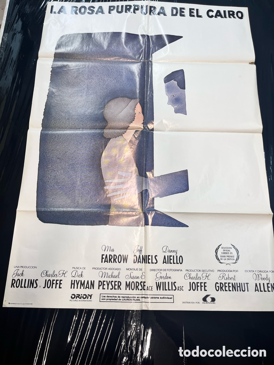 Cine: LA ROSA P&Uacute;RPURA DE EL CAIRO cartel de cine CC006