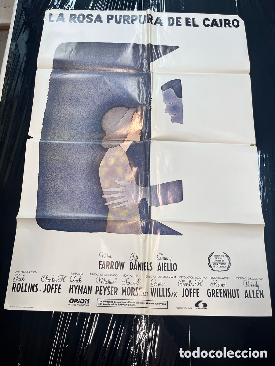 Cine: LA ROSA P&Uacute;RPURA DE EL CAIRO cartel de cine CC007