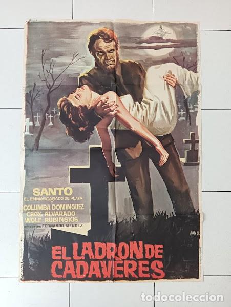 Kino: VKD 2563 EL LADRON DE CADAVERES SANTO EL ENMASCARADO DE PLATA JANO POSTER ORIGINAL 70X100 ESTRENO