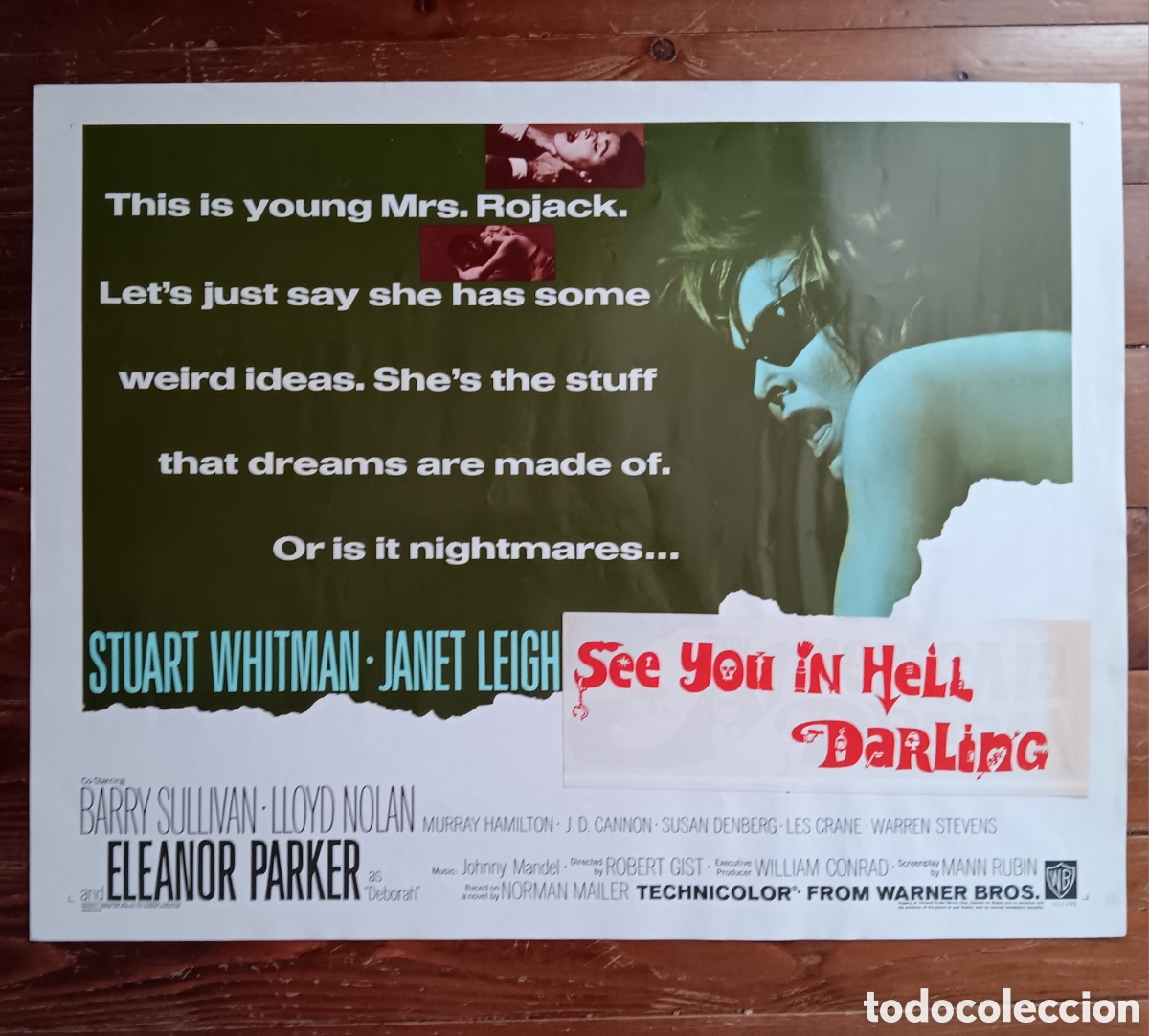 Cin&eacute;ma: SEE YOU IN HELL, DARLING (ESCLAVOS DEL PECADO) ORIGINAL USA HALF-SHEET 1966