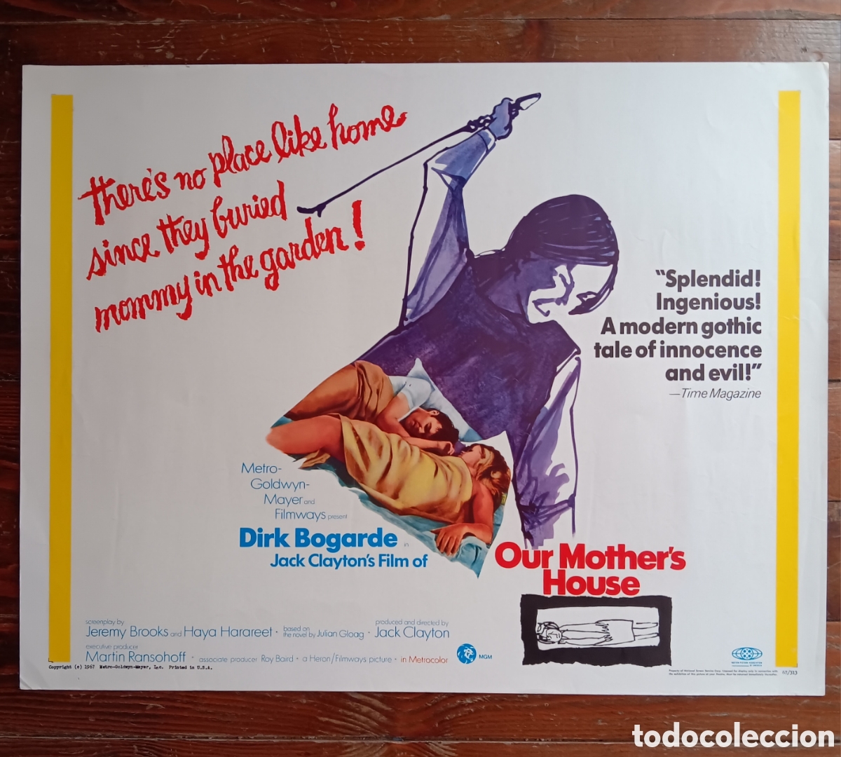 Cinema: OUR MOTHER'S HOUSE (A LAS 9 CADA NOCHE) ORIGINAL USA HALF-SHEET 1967 DIRK BOGARDE, JACK CLAYTON