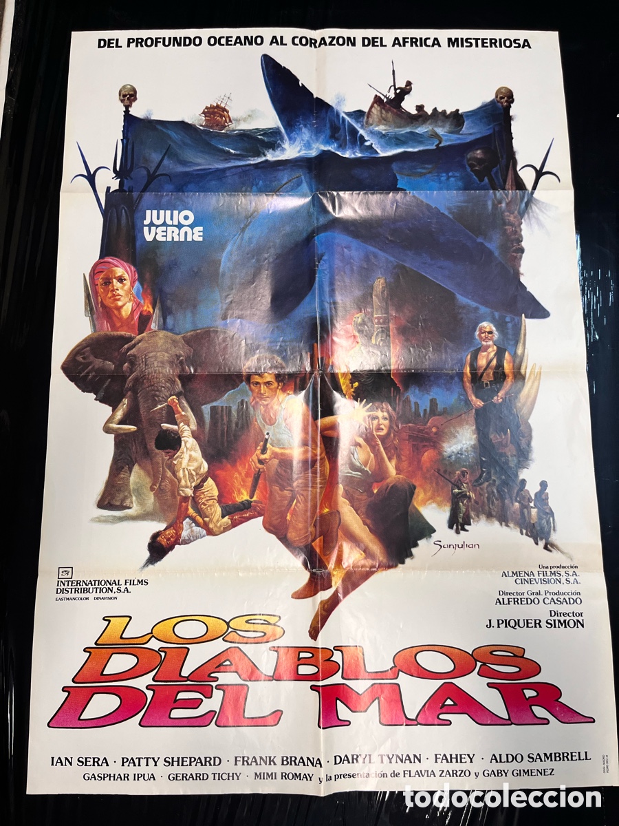 Cine: LOS DIABLOS DEL MAR cartel de cine CC013