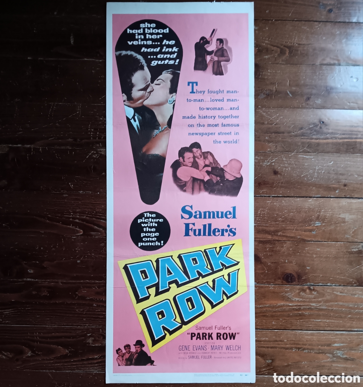 Cinema: PARK ROW (LA VOZ DE LA PRIMERA PLANA) ORIGINAL USA INSERT 1952 SAMUEL FULLER