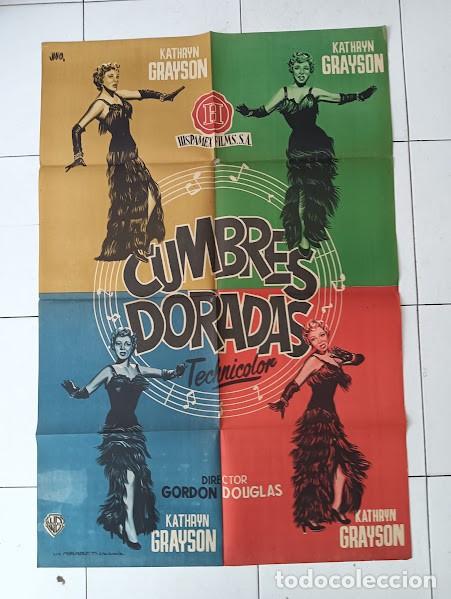 Kino: VKD 2567 CUMBRES DORADAS KATHRYN GRAYSON POSTER ORIGINAL JANO 70X100 ESTRENO LITOGRAFIA