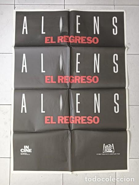 Cinema: VKD 2569 ALIENS EL REGRESO JAMES CAMERON SIGOURNEY WEAVER POSTER ORIGINAL 70X100 AVANCE ESTRENO raro