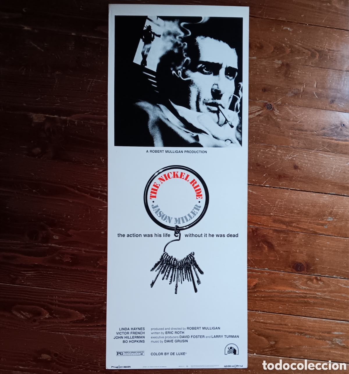 Cine: THE NICKEL RIDE (EL HOMBRE CLAVE) ORIGINAL USA INSERT 1974 JASON MILLER, ROBERT MULLIGAN