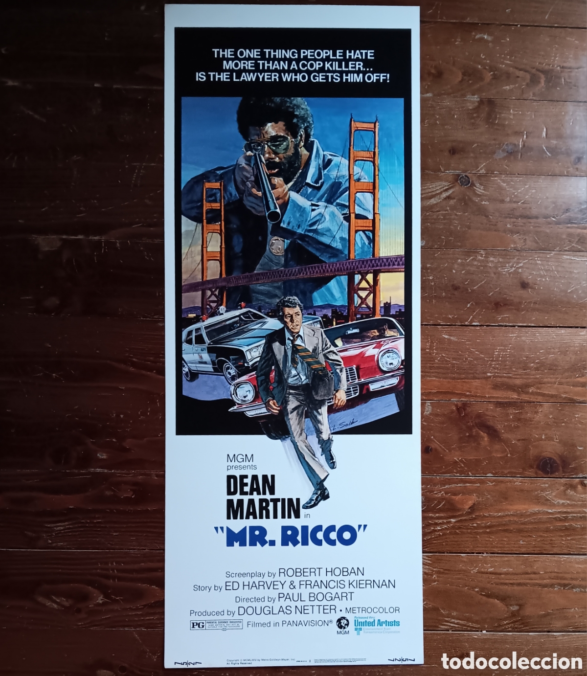 Cinema: MR. RICCO (DESAF&Iacute;O) ORIGINAL USA INSERT 1975 DEAN MARTIN