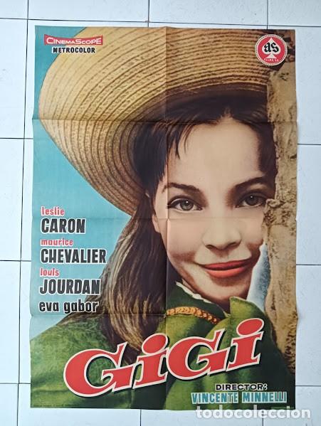 Cin&eacute;ma: VKD 2575 GIGI LESLIE CARON VINCENTE MINNELLI CHEVALIER POSTER ORIGINAL 70X100 ESTRENO