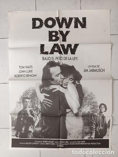 Cine: VKD 2582 DOWN BY LAW BAJO EL PESO DE LA LEY JIM JARMUSCH POSTER ORIGINAL 70X100 ESTRENO