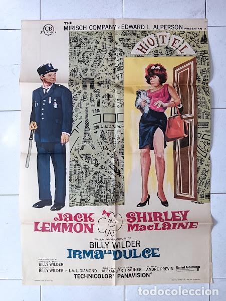 Cinema: VKD 2585 IRMA LA DULCE JACK LEMMON SHIRLEY MACLAINE BILLY WILDER MATAIX POSTER ORIG 70X100 ESTRENO