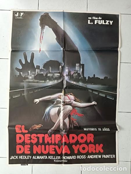 Cin&eacute;ma: VKD 2587 EL DESTRIPADOR DE NUEVA YORK LUCIO FULCI POSTER ORIGINAL 70X100 ESTRENO