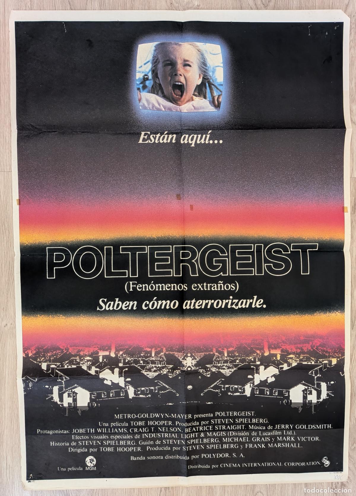 Cin&eacute;ma: RW CARTEL CINE POLTERGEIST FENOMENOS EXTRA&Ntilde;OS STEVEN SPIELBERG 1982 CC228