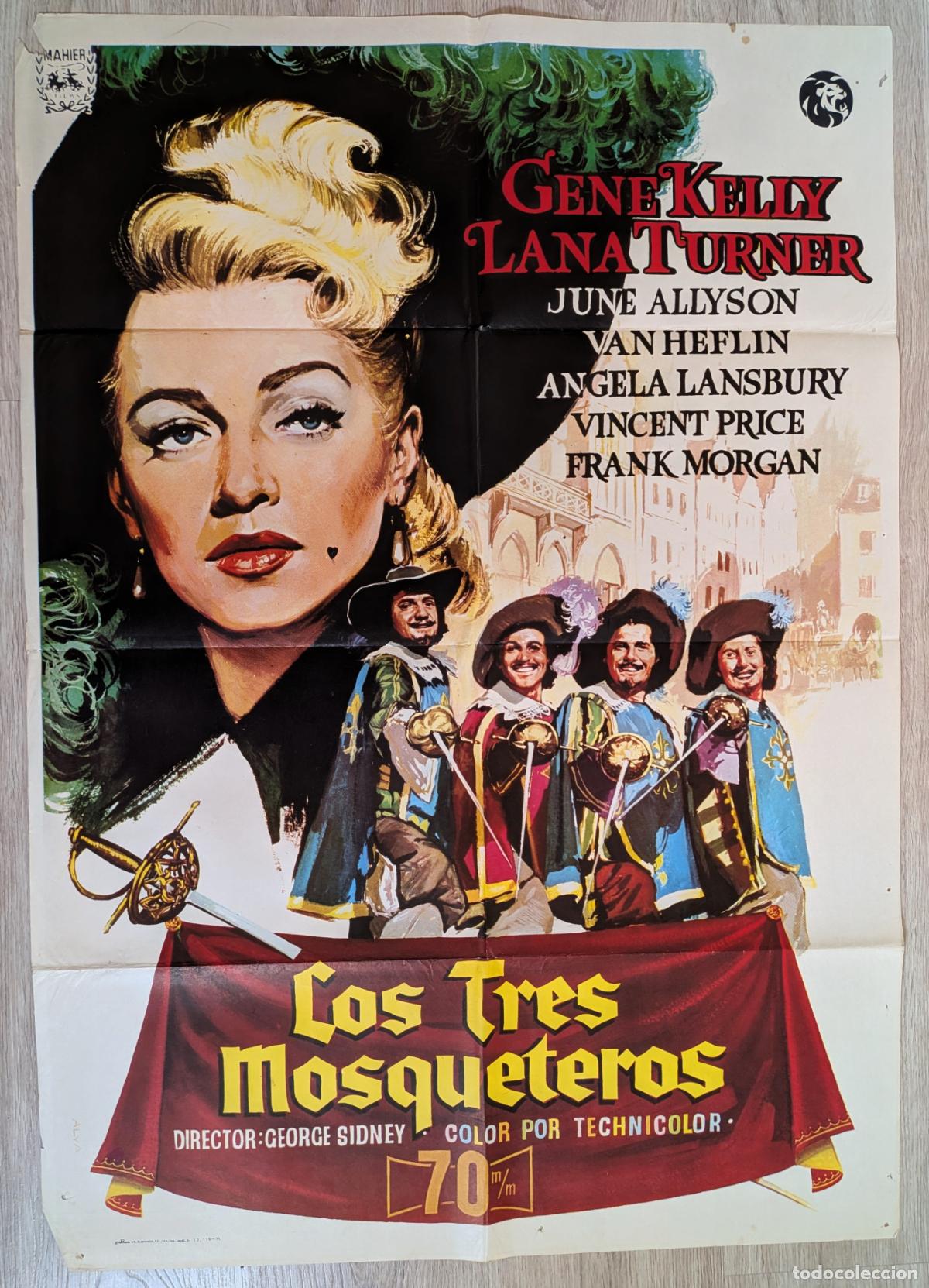 Cinema: RW CARTEL CINE LOS TRES MOSQUETEROS GENE KELLY LANA TURNER 1971 CC234