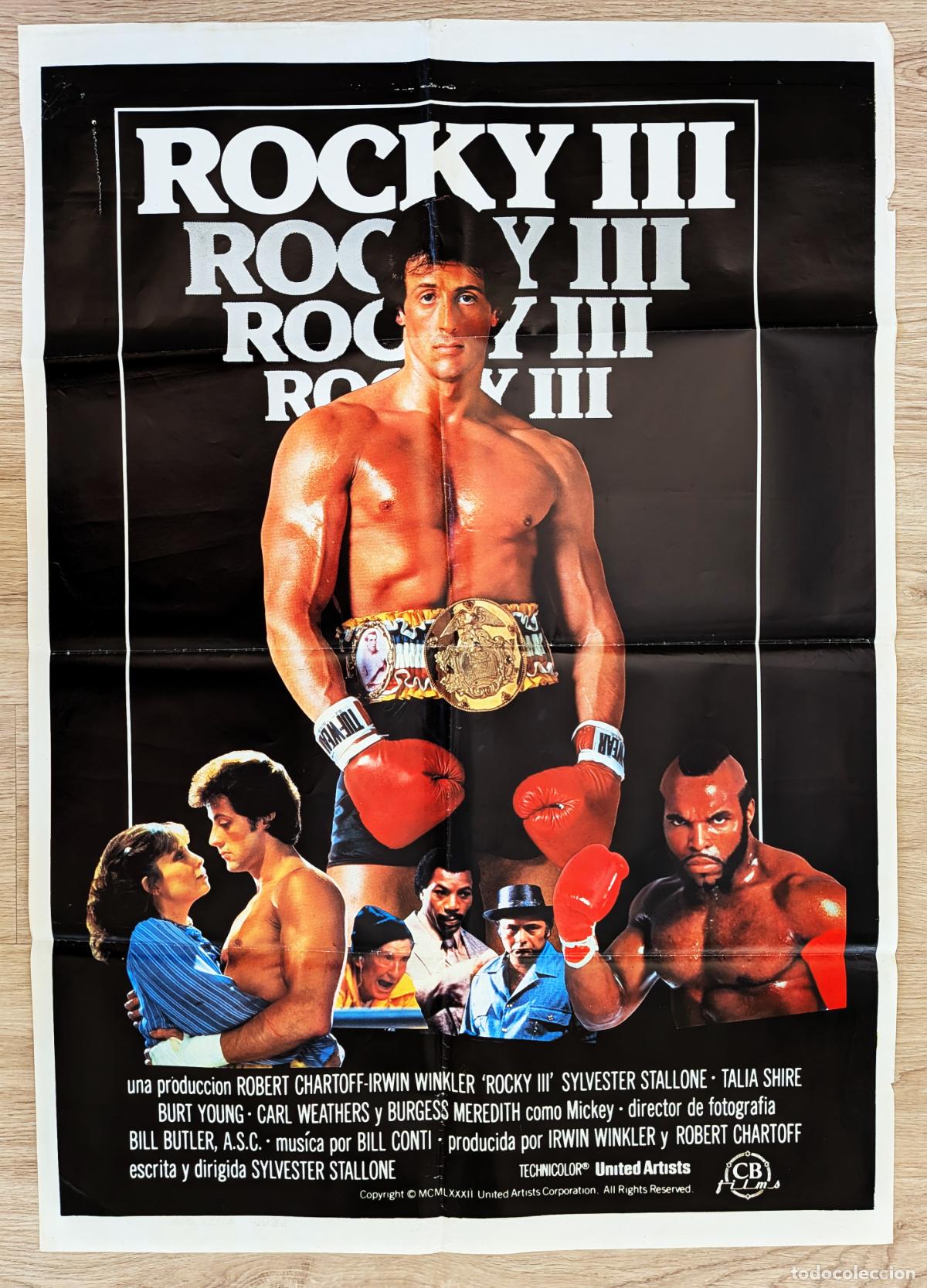 Cinema: RW CARTEL CINE ROCKY III SYLVESTER STALLONE ROBERT CHARTOFF 1982 CC239