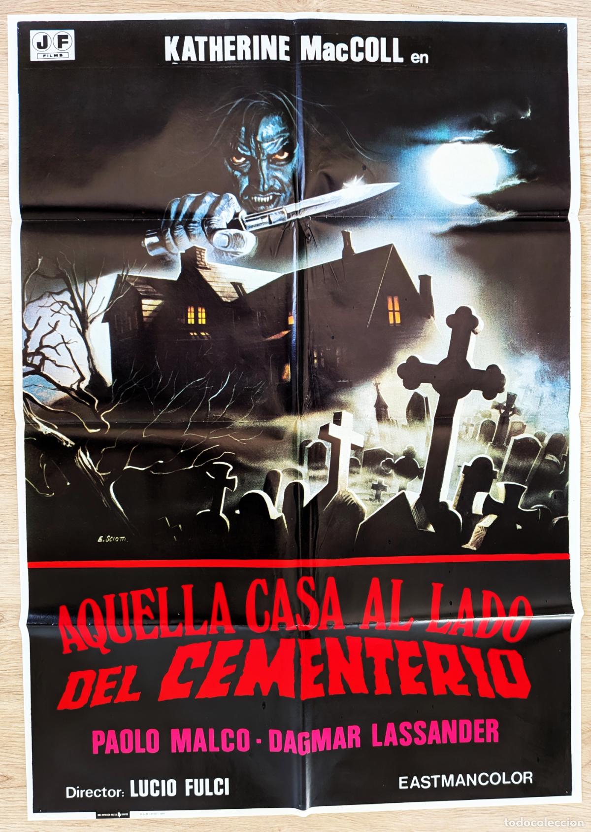 Cin&eacute;ma: RW CARTEL CINE AQUELLA CASA AL LADO DEL CEMENTERIO PAOLO MALCO DAGMAR LASSANDER 1981 E. SCIOTT CC244