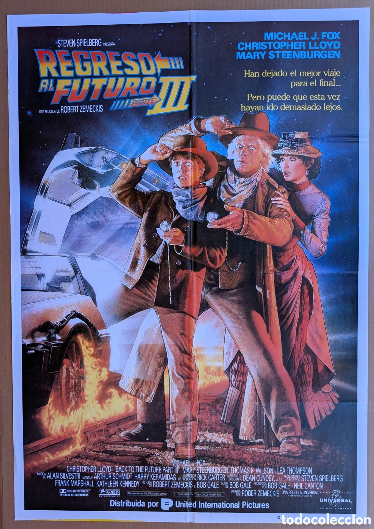 Cine: Cartel Cine Original REGRESO AL FUTURO III (1990) Drew Struzan UI
