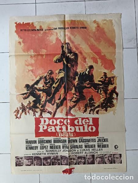 Cinema: VKD 2591 DOCE DEL PATIBULO LEE MARVIN CHARLES BRONSON POSTER ORIGINAL 70X100 ESTRENO