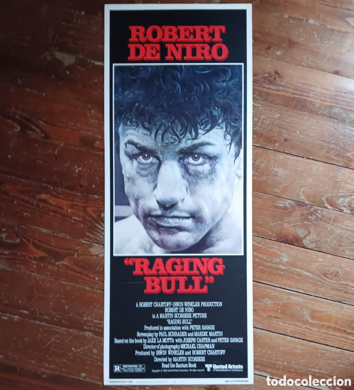 Cine: RAGING BULL (TORO SALVAJE) ORIGINAL USA INSERT 1980 ROBERT DE NIRO, MARTIN SCORSESE
