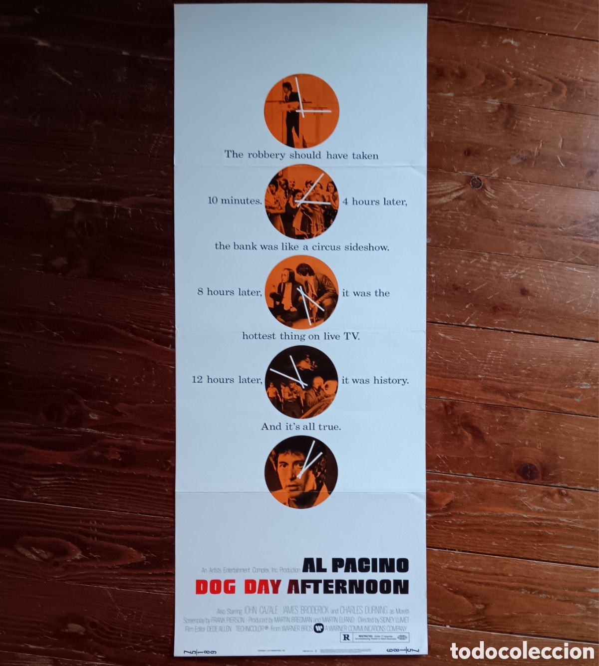 Cinema: DOG DAY AFTERNOON (TARDE DE PERROS) ORIGINAL USA INSERT 1975 AL PACINO, SIDNEY LUMET