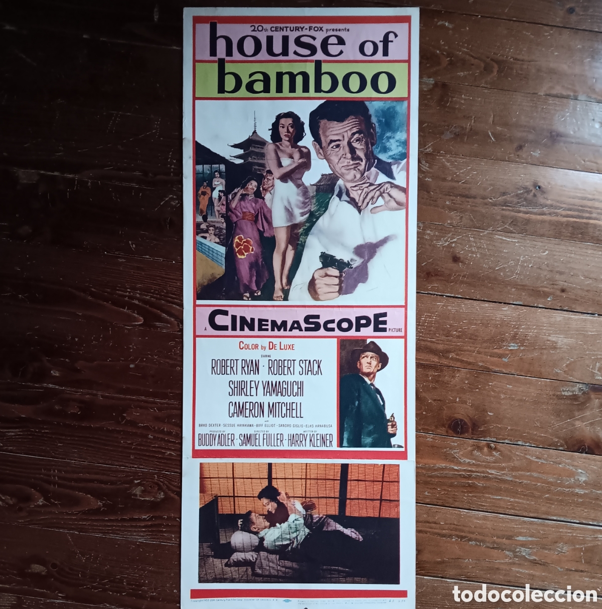 Kino: HOUSE OF BAMBOO (LA CASA DE BAMB&Uacute;) ORIGINAL USA INSERT 1955 SAMUEL FULLER, ROBERT RYAN