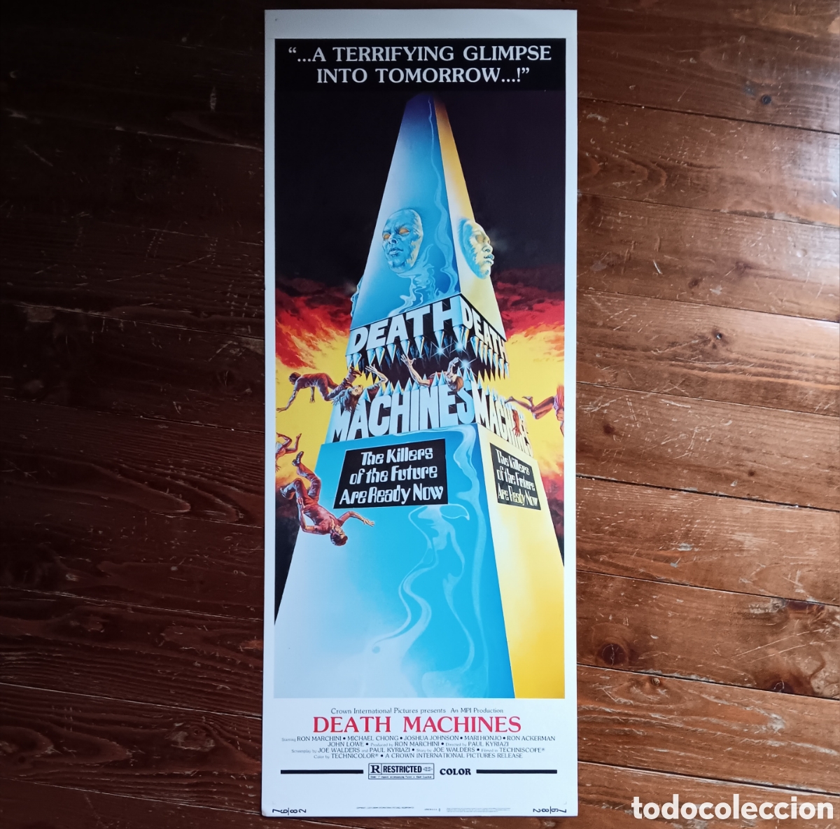 Cine: &rdquo;DEATH MACHINES&rdquo; ORIGINAL USA INSERT 1976 - Foto 1