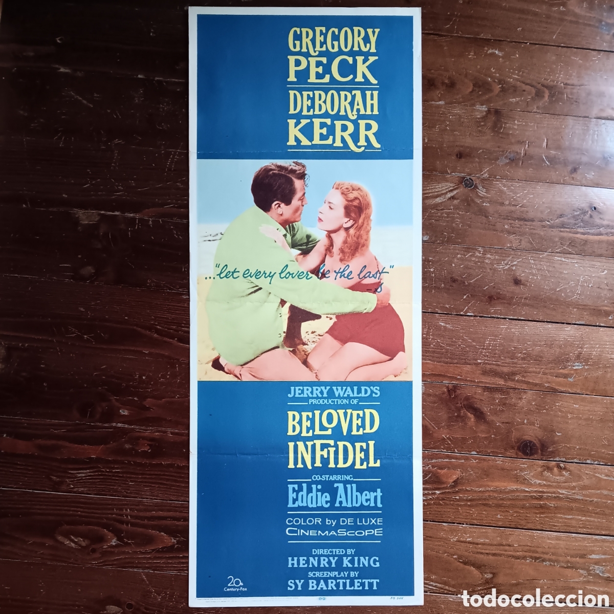 Cinema: BELOVED INFIDEL (D&Iacute;AS SIN VIDA) ORIGINAL USA INSERT 1959 GREGORY PECK, DEBORAH KERR