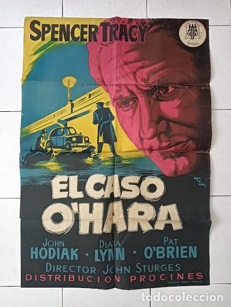Cin&eacute;ma: SMP 2505 EL CASO O'HARA SPENCER TRACY JOHN STURGES MONTALBAN POSTER ORIG 70X100 ESTRENO LITOGRAFIA