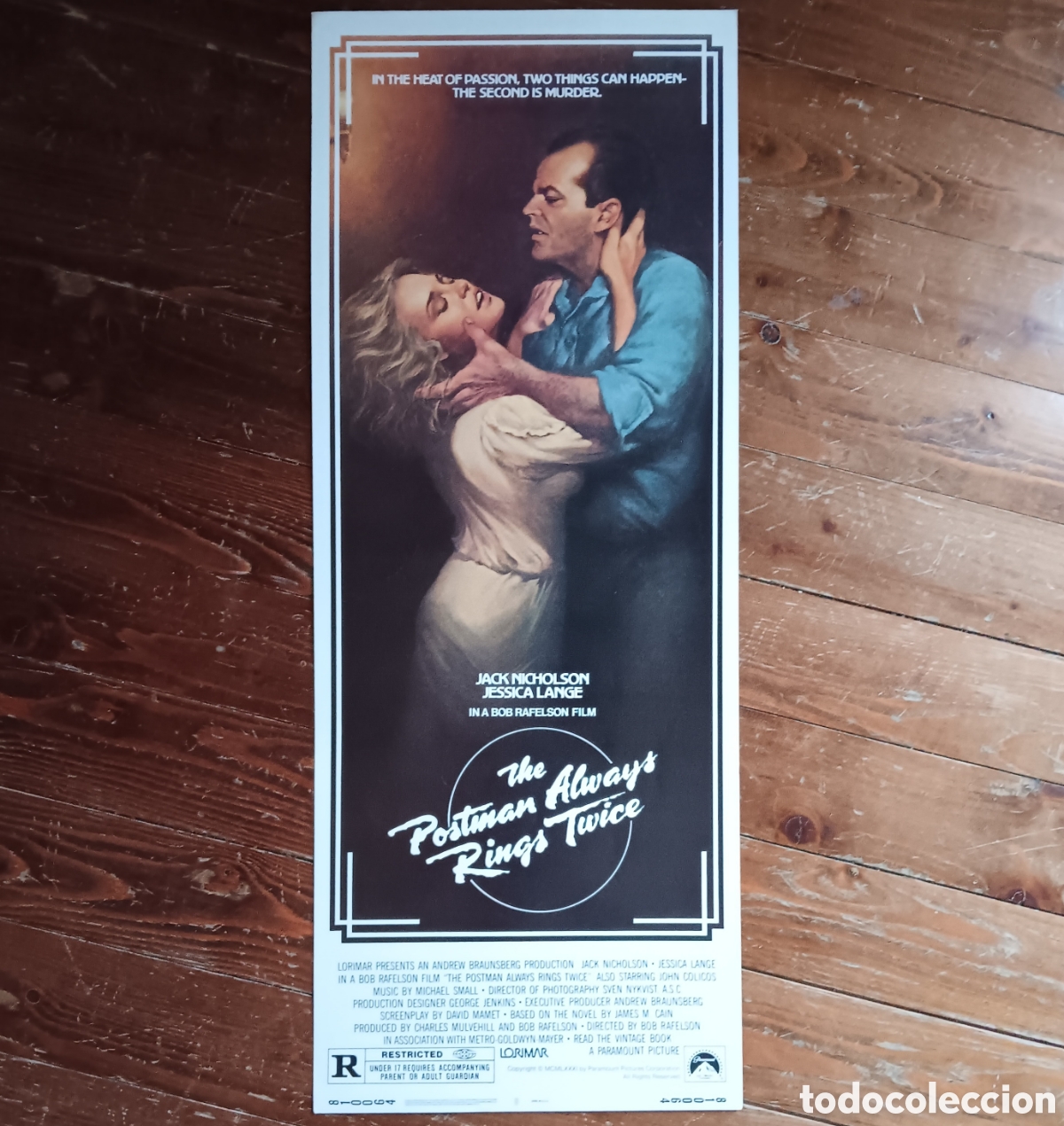Cinema: THE POSTMAN ALWAYS RINGS TWICE (EL CARTERO SIEMPRE LAMA DOS VECES) ORIGINAL USA INSERT 1981