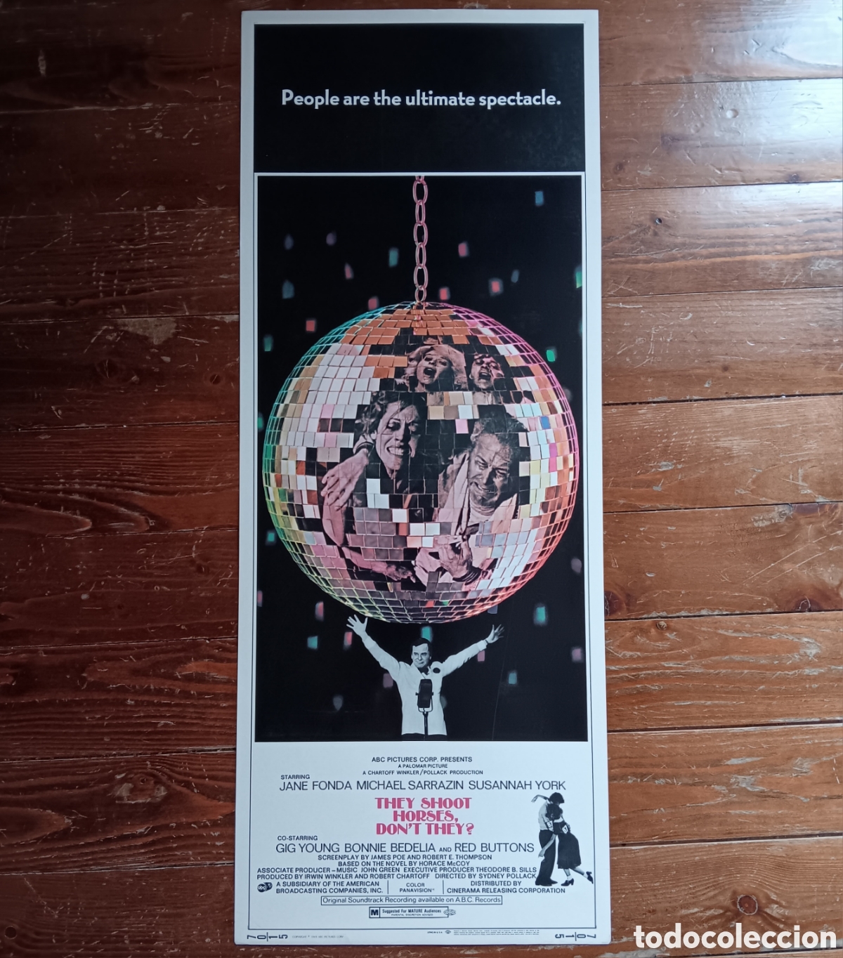 Cine: THE SHOOT HORSES, DON'T THEY? (DANZAD, DANZAD, MALDITOS) ORIGINAL USA INSERT 1970 JANE FONDA