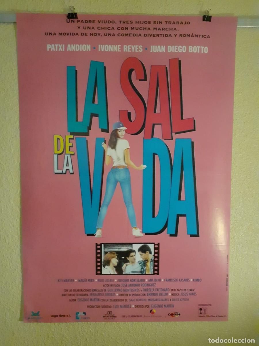 Cine: Cartel original de cine. La sal de la vida (1996) E. Mart&iacute;n. 97x67 cm. Lotus / Cartel S.A.